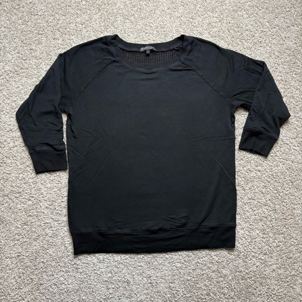 Beyond Yoga Open Weave Back Sweater